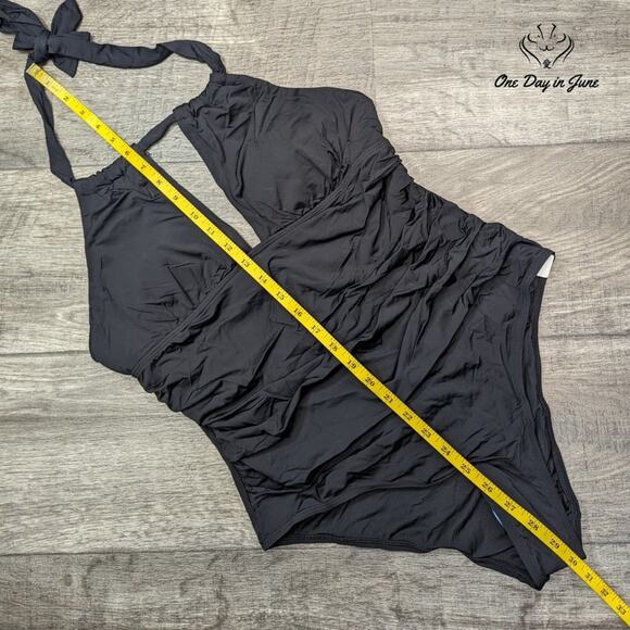 Beautikini Deep V One Piece Swimsuit Size L - Picture 4 of 5